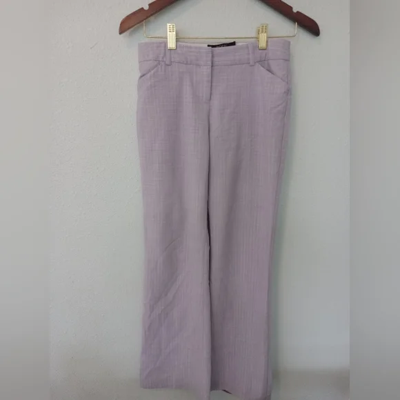 Pants & Jumpsuits | Body By Victoria Lavender Silver Pin Striped Dress Pants  | Poshmark